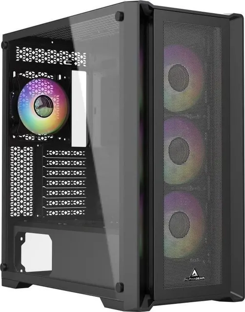 Carcasa Alphagear Purifier V2, RGB, Mid Tower, Black