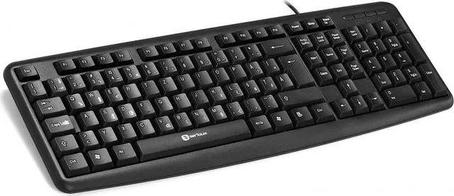 Tastatura Serioux 9400 Romania, cu fir, RO layout, neagra, 104 taste, USB
