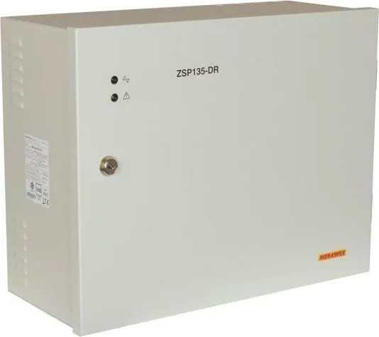 Sursa de alimentare pentru sisteme de detectie incendiu 24V/3-5A in cutie metalica Merawex ZSP135-DR-5A-3