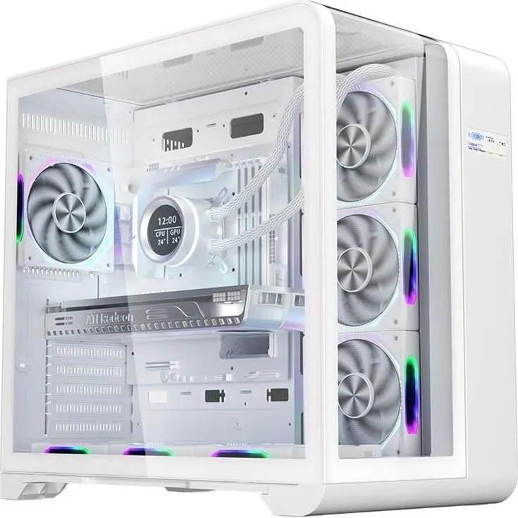 Carcasa 1STPLAYER RT7-WH, Mid Tower, White