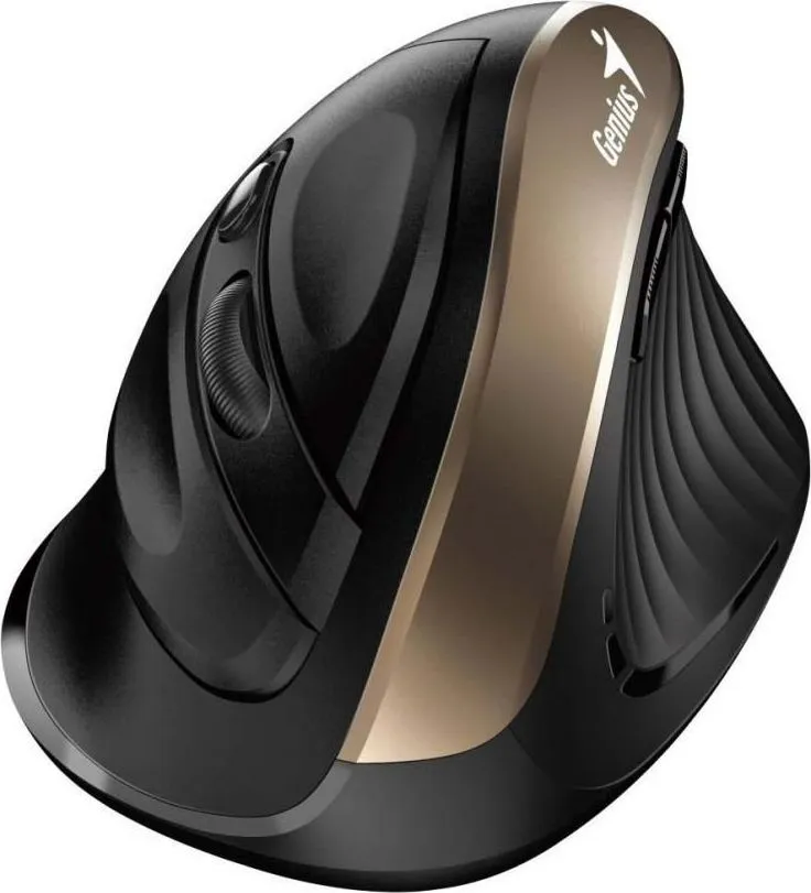 Mouse Wireless Genius Ergo NX-8200S, 1600 dpi, Auriu