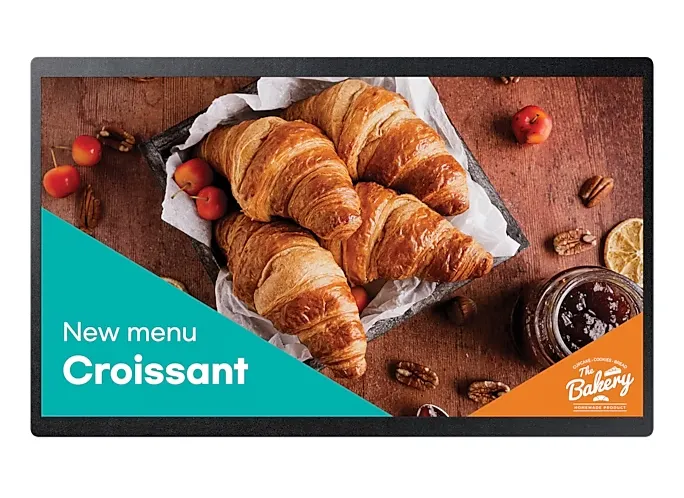 Monitor signage Samsung QB24C, 24", 250nit, 16/7, FHD, 14ms, contrast static 1000:1, mătuire 25%, Tizen 7.0