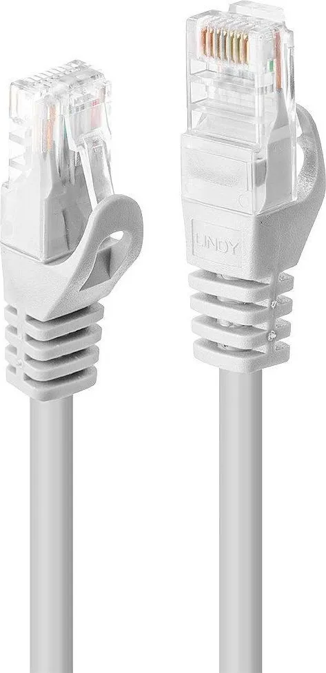 Cablu de retea Lindy 2m Cat.6 U/UTP, alb