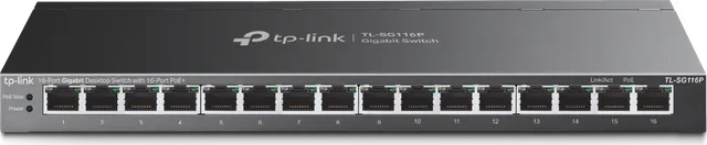Switch TP-LINK Gigabit TL-SG116P, 16 porturi, PoE