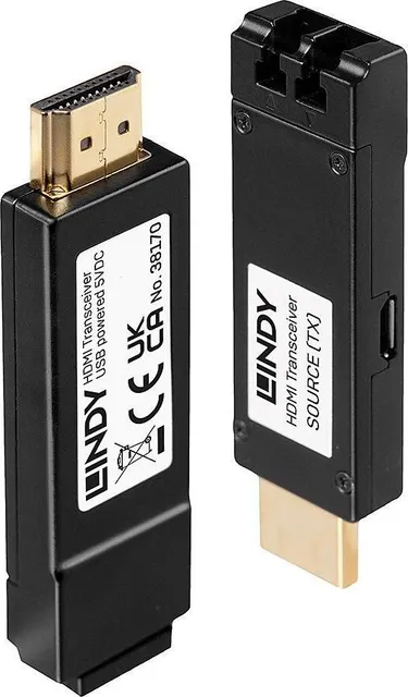 Extender Lindy fibra optica, distanta maxima 300m, latime de banda suportata 10.2Gbps