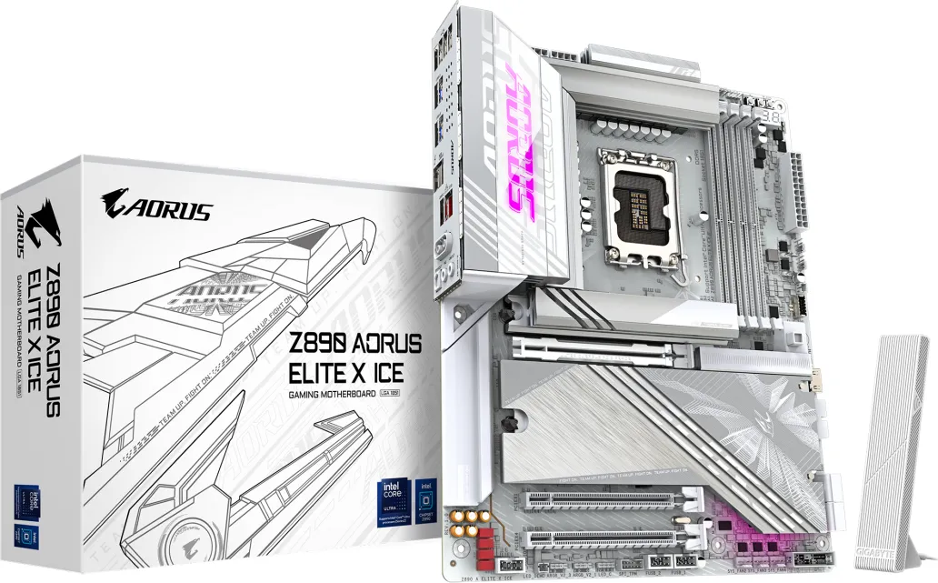 Placa de baza Gigabyte Z890 Aorus Elite X ICE, Socket 1851, DDR5, ATX