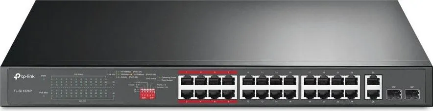 Switch TP-Link TL-SL1226P, 24 port, 10/100/1000 Mbps