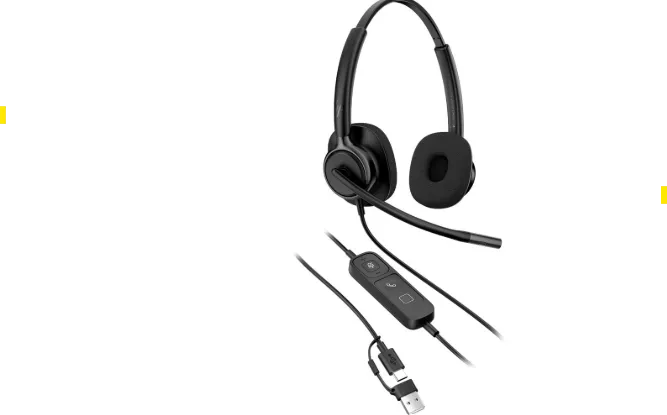 Casti Head-band HP Mission 425, Wired, noise-canceling, Negru