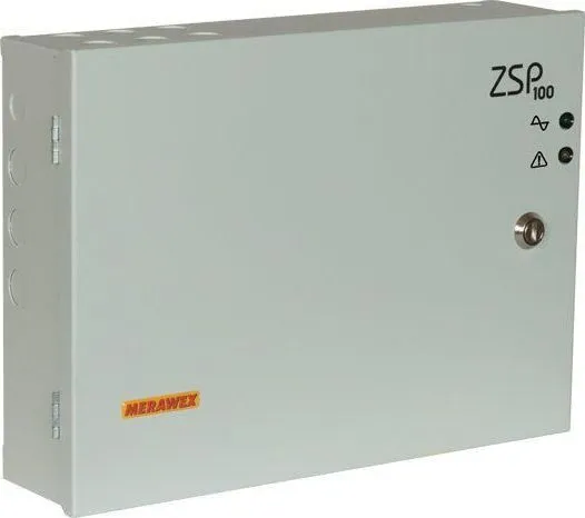 Sursa de alimentare pentru sisteme de detectie incendiu 24V/5.5A in cutie metalica Merawex ZSP100-5.5A-07