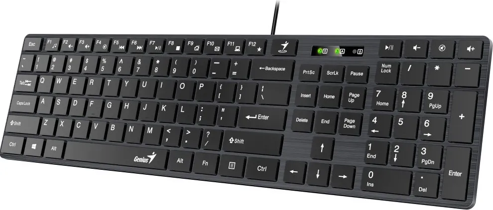 Tastatura Genius SlimStar 126, USB, Negru