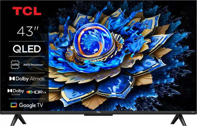 Televizor TCL QLED 43T69C, 108 cm, Smart Google TV, 4K