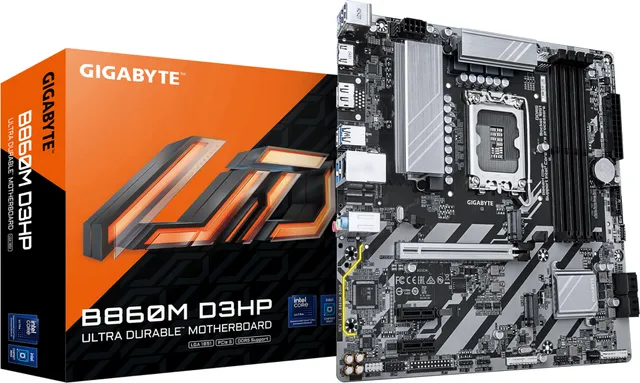 Placa de baza Gigabyte B860M D3HP, Socket 1851, DDR5, Micro-ATX