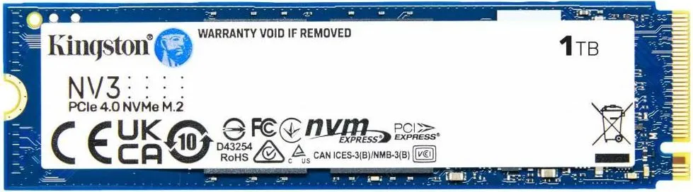SSD intern Kingston NV3, 1 TB, PCI Express 4.0 NVMe M.2