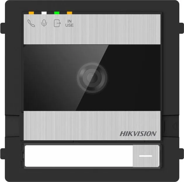 Post exterior videointerfon modular 2 fire Hikvision DS-KD7003EY-IME2, fara carcasa, camera 2MP, 1 buton