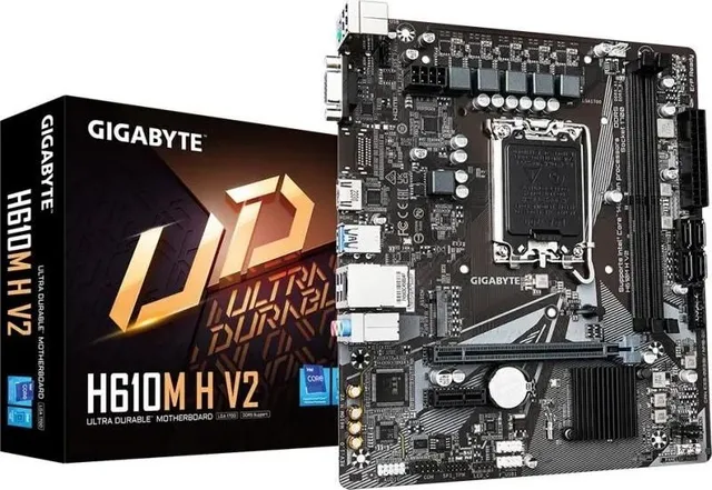Placa de baza Gigabyte H610M H V2, Socket 1700, DDR5, Micro-ATX