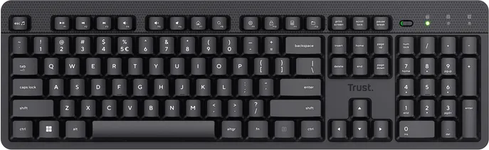 Tastatura Trust Ody II, Wireless, Negru, EN US
