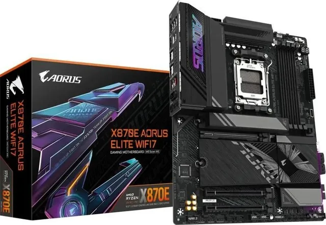 Placa de baza Gigabyte X870E Aorus Elite WIFI7, Socket AM5, DDR5, ATX