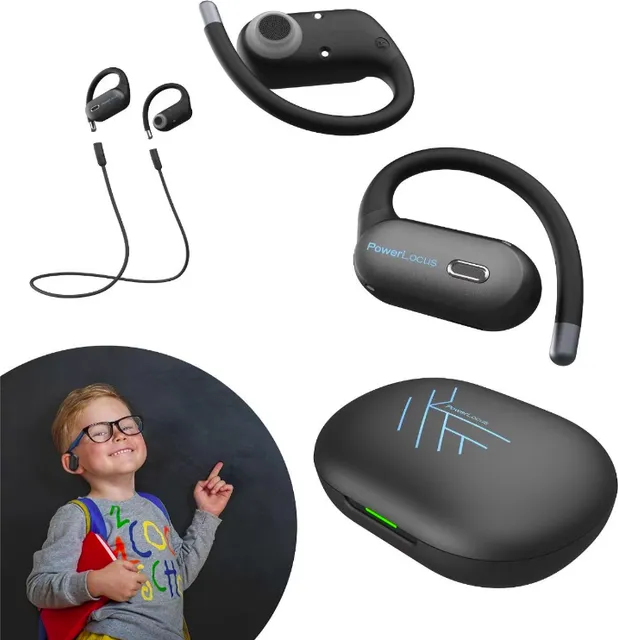 Casti In-ear PowerLocus Jumpy, Wireless, Negru