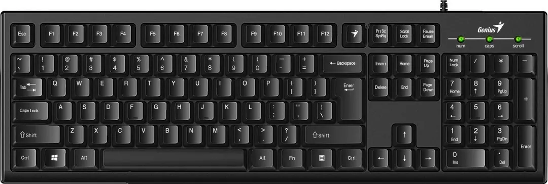 Tastatura Genius KB-100, USB, Negru, US Layout
