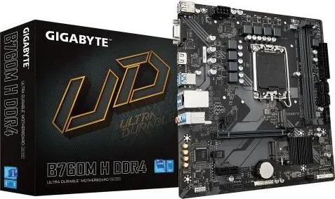 Placa de baza Gigabyte B760M H LGA1700, 2x DDR4, 1x D-Sub, 1x HDMI, 1x PCIe x16, 1x PCIe x1 — Resigilat