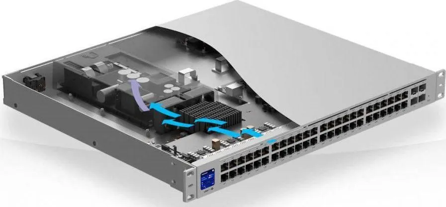 Ubiquiti UniFi pro switch, USW-PRO-48, 48 x Gigabit RJ45 ports, 4 x 10G SFP+ ports — Resigilat