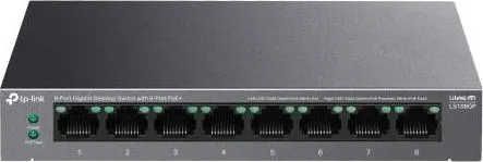 Switch TP-LINK LS108GP, Gigabit, 8 porturi, PoE