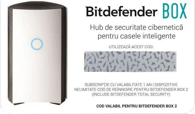 Bitdefender BOX subscription scratch card unlimited, 1 an