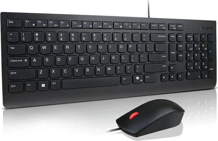 Lenovo Essential Wired Combo Negru