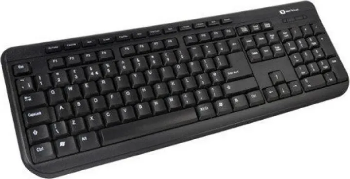 Tastatura Serioux 9400MM, cu fir, US layout, neagra, multimedia (11 hotkeys), USB