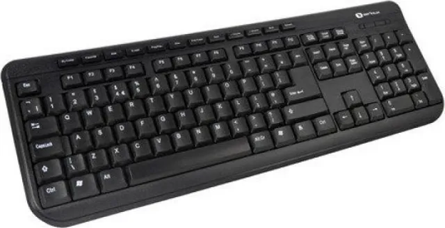 Tastatura Serioux 9400MM, cu fir, US layout, neagra, multimedia (11 hotkeys), USB