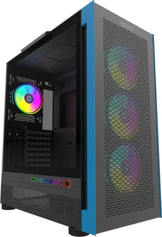 Carcasa Aqirys Sargas, RGB, Mid Tower, Black