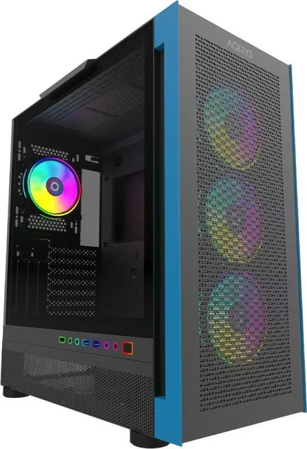 Carcasa Aqirys Sargas, RGB, Mid Tower, Black