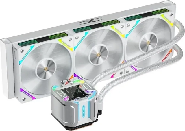 Cooler Procesor 1stPlayer X-Starship 360-wh, Lichid, 12 cm, 3 ventilatoare, aRGB