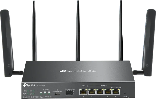 "Omada 4G+ Cat6 AX3000 Gigabit VPN