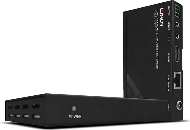 Extender HDMI & IR Lindy 70m C6 HDBaseT with PoC