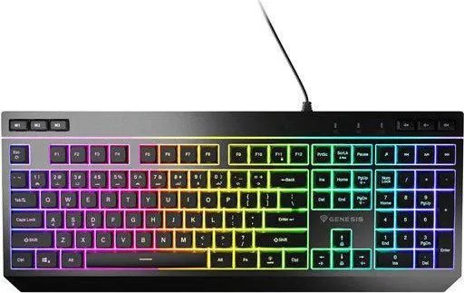 Tastatura Gaming Genesis Rhod 530, RGB, USB, negru