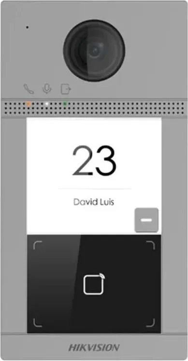 Post de exterior videointerfon IP Hikvision DS-KV8113-WME1(C), WIFI