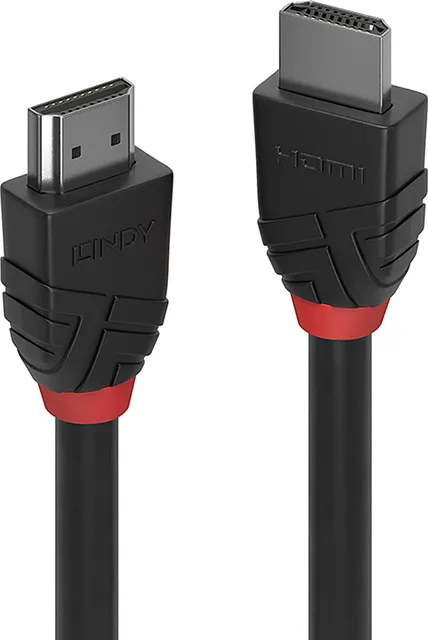 Cablu Lindy High Speed HDMI Cable, Black Line, HDMI, 0.5m, Negru