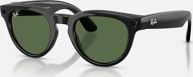 Ray-Ban Meta Headliner Gen 2 Low Bridge Fit Shiny Black G-15 Green 51-23