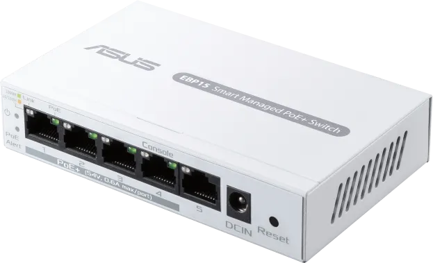 Switch ASUS ExpertWiFi EBP15, Gigabit, 5 porturi, PoE