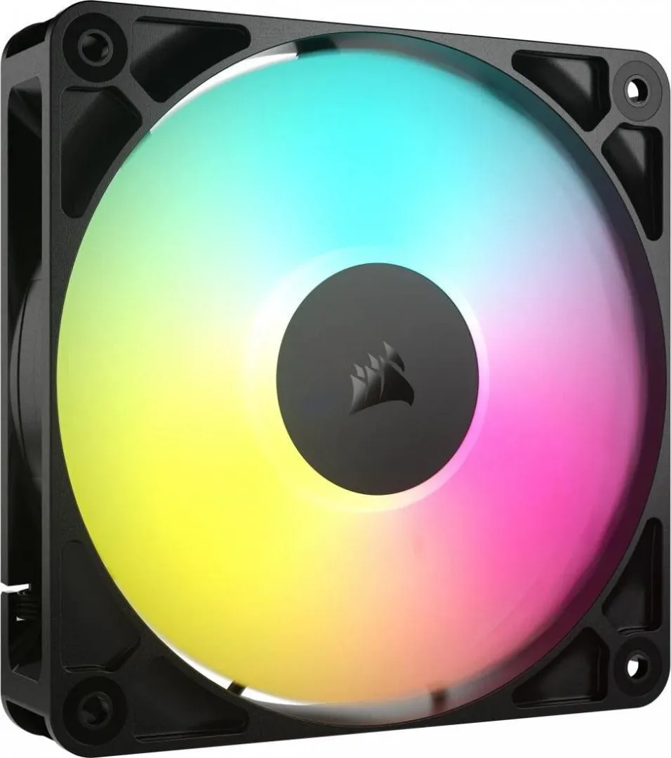 Ventilator Carcasa Corsair RS120 ARGB, 12 cm, 2100 RPM, RGB, Negru