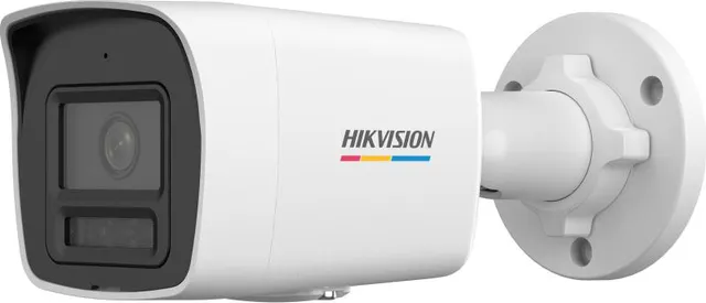 Camera de supraveghere IP Bullet 4MP ColorVu Hikvision DS-2CD1047G2H- LIU(4MM), lentila fixa 4mm