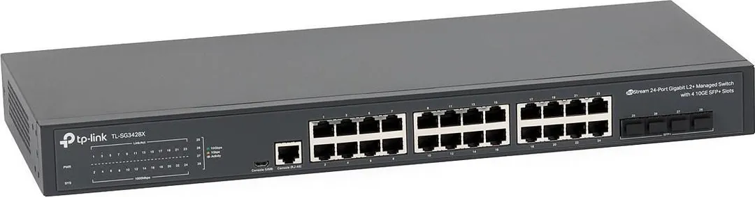 Switch TP-LINK TL-SG3428X, Gigabit, 24 porturi