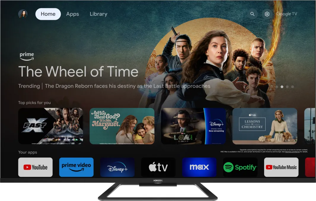 QLED TV Horizon 4K-GTV 50HQ8590U/D, 50" QLED, 4K Ultra HD (2160p), Dolby Vision HDR / HDR10 / HLG
