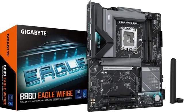 Placa de baza Gigabyte B860 Eagle WIFI6E, LGA 1851, DDR5, ATX