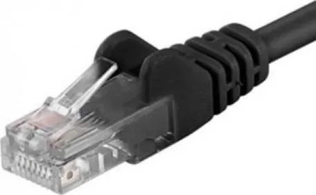 Cablu Gembird PP12-2M/BK, RJ 45/ RJ 45, 2m, Negru