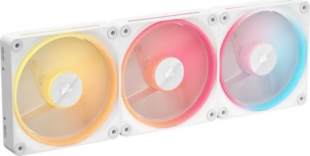 Ventilator Carcasa Corsair iCUE LINK LX120-R RGB, 12 cm, 2400 RPM, 3 ventilatoare, RGB
