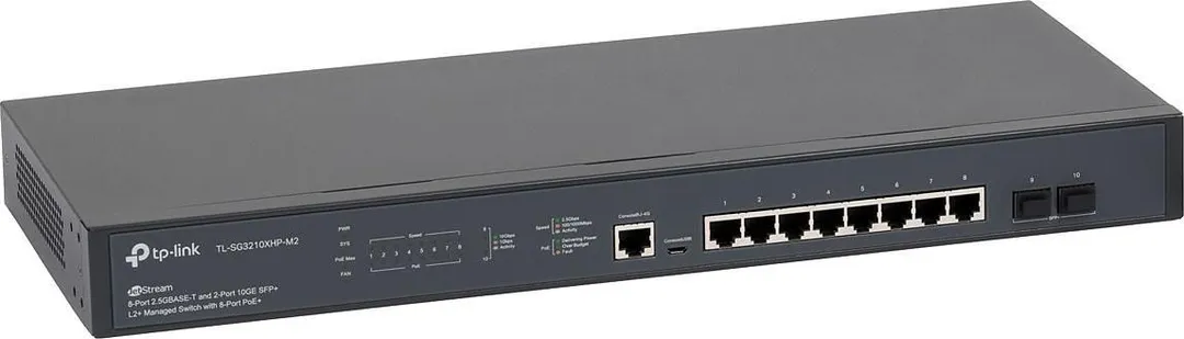 Switch TP-LINK TL-SG3210XHP-M2, 2.5G, 8 porturi, PoE
