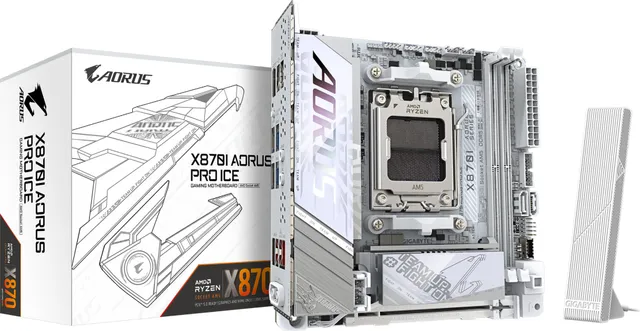 Placa de baza Gigabyte X870I Aorus PRO ICE, Socket AM5, DDR5, Mini-ITX