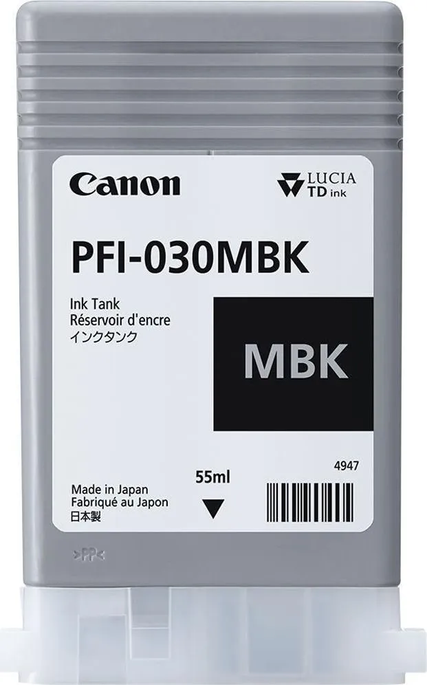 Cartus Canon PFI-030 MBK, Matte Black